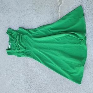 Green flowy dress